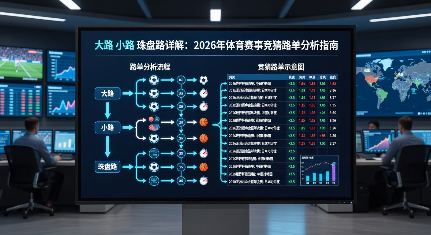 大路小路珠盘路解析：足球盘口水位投注策略与技巧