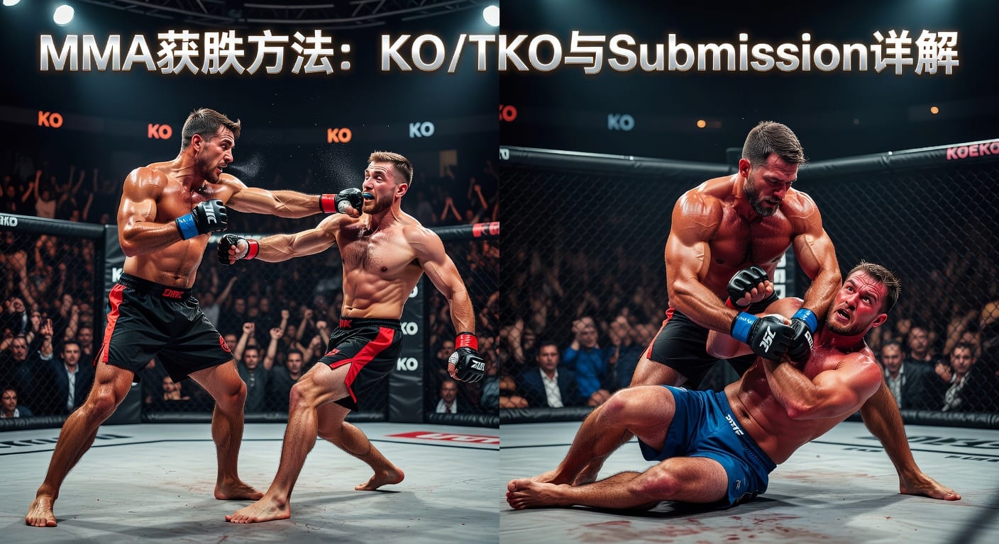 2026年MMA方法 method of victory KO/TKO Submission解析